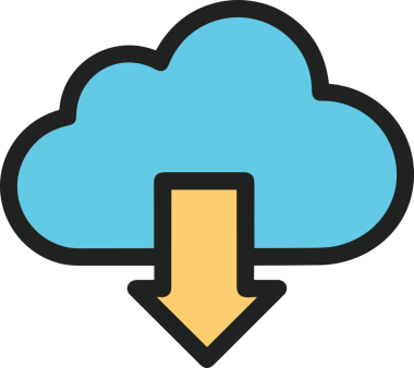 PNG biçiminde bulut simgesi şeffaf arkaplan biçiminde basit, web mobil uygulamaları için uygun minimal düz tasarım kullanıcı arayüzü hava durumu öngörüsü veri depolama ve dijital teknoloji projeleri