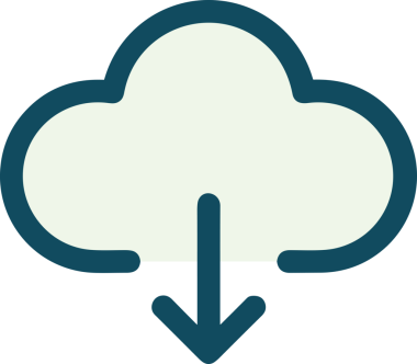 PNG biçiminde bulut simgesi şeffaf arkaplan biçiminde basit, web mobil uygulamaları için uygun minimal düz tasarım kullanıcı arayüzü hava durumu öngörüsü veri depolama ve dijital teknoloji projeleri