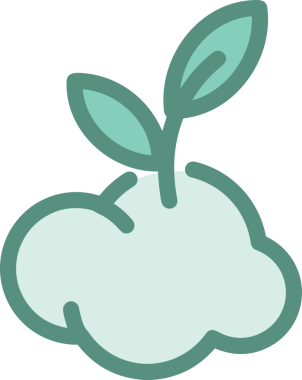 PNG biçiminde bulut simgesi şeffaf arkaplan biçiminde basit, web mobil uygulamaları için uygun minimal düz tasarım kullanıcı arayüzü hava durumu öngörüsü veri depolama ve dijital teknoloji projeleri