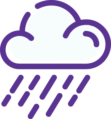 PNG biçiminde bulut simgesi şeffaf arkaplan biçiminde basit, web mobil uygulamaları için uygun minimal düz tasarım kullanıcı arayüzü hava durumu öngörüsü veri depolama ve dijital teknoloji projeleri