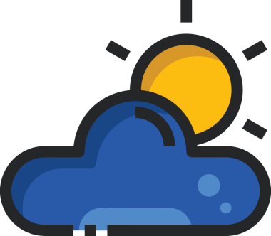 PNG biçiminde bulut simgesi şeffaf arkaplan biçiminde basit, web mobil uygulamaları için uygun minimal düz tasarım kullanıcı arayüzü hava durumu öngörüsü veri depolama ve dijital teknoloji projeleri