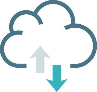 PNG biçiminde bulut simgesi şeffaf arkaplan biçiminde basit, web mobil uygulamaları için uygun minimal düz tasarım kullanıcı arayüzü hava durumu öngörüsü veri depolama ve dijital teknoloji projeleri