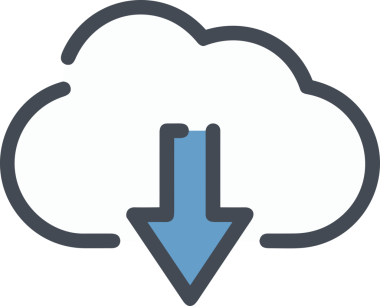 PNG biçiminde bulut simgesi şeffaf arkaplan biçiminde basit, web mobil uygulamaları için uygun minimal düz tasarım kullanıcı arayüzü hava durumu öngörüsü veri depolama ve dijital teknoloji projeleri