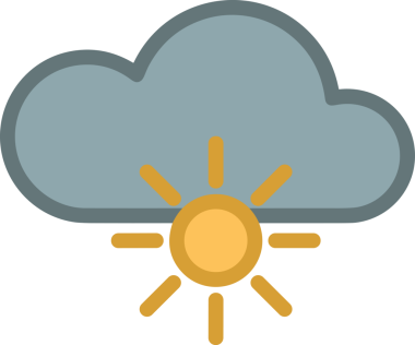 PNG biçiminde bulut simgesi şeffaf arkaplan biçiminde basit, web mobil uygulamaları için uygun minimal düz tasarım kullanıcı arayüzü hava durumu öngörüsü veri depolama ve dijital teknoloji projeleri