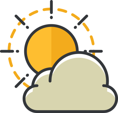 PNG biçiminde bulut simgesi şeffaf arkaplan biçiminde basit, web mobil uygulamaları için uygun minimal düz tasarım kullanıcı arayüzü hava durumu öngörüsü veri depolama ve dijital teknoloji projeleri