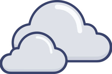 PNG biçiminde bulut simgesi şeffaf arkaplan biçiminde basit, web mobil uygulamaları için uygun minimal düz tasarım kullanıcı arayüzü hava durumu öngörüsü veri depolama ve dijital teknoloji projeleri