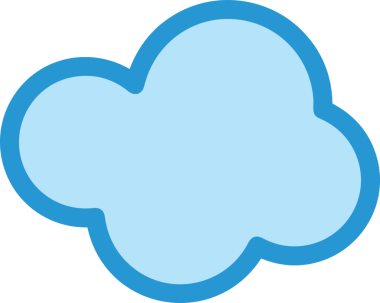 PNG biçiminde bulut simgesi şeffaf arkaplan biçiminde basit, web mobil uygulamaları için uygun minimal düz tasarım kullanıcı arayüzü hava durumu öngörüsü veri depolama ve dijital teknoloji projeleri