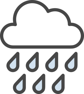 PNG biçiminde bulut simgesi şeffaf arkaplan biçiminde basit, web mobil uygulamaları için uygun minimal düz tasarım kullanıcı arayüzü hava durumu öngörüsü veri depolama ve dijital teknoloji projeleri