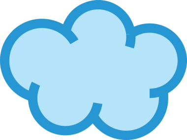 PNG biçiminde bulut simgesi şeffaf arkaplan biçiminde basit, web mobil uygulamaları için uygun minimal düz tasarım kullanıcı arayüzü hava durumu öngörüsü veri depolama ve dijital teknoloji projeleri