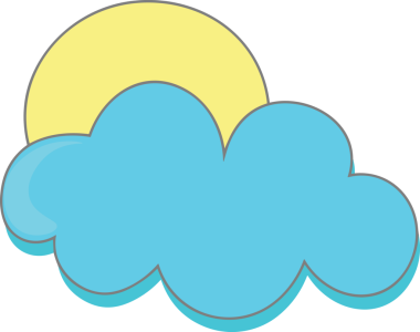 PNG biçiminde bulut simgesi şeffaf arkaplan biçiminde basit, web mobil uygulamaları için uygun minimal düz tasarım kullanıcı arayüzü hava durumu öngörüsü veri depolama ve dijital teknoloji projeleri