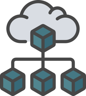 PNG biçiminde bulut simgesi şeffaf arkaplan biçiminde basit, web mobil uygulamaları için uygun minimal düz tasarım kullanıcı arayüzü hava durumu öngörüsü veri depolama ve dijital teknoloji projeleri