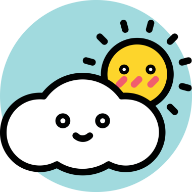 PNG biçiminde bulut simgesi şeffaf arkaplan biçiminde basit, web mobil uygulamaları için uygun minimal düz tasarım kullanıcı arayüzü hava durumu öngörüsü veri depolama ve dijital teknoloji projeleri