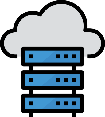 PNG biçiminde bulut simgesi şeffaf arkaplan biçiminde basit, web mobil uygulamaları için uygun minimal düz tasarım kullanıcı arayüzü hava durumu öngörüsü veri depolama ve dijital teknoloji projeleri