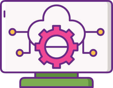 PNG biçiminde bulut simgesi şeffaf arkaplan biçiminde basit, web mobil uygulamaları için uygun minimal düz tasarım kullanıcı arayüzü hava durumu öngörüsü veri depolama ve dijital teknoloji projeleri