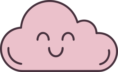 PNG biçiminde bulut simgesi şeffaf arkaplan biçiminde basit, web mobil uygulamaları için uygun minimal düz tasarım kullanıcı arayüzü hava durumu öngörüsü veri depolama ve dijital teknoloji projeleri