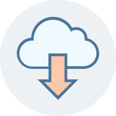 PNG biçiminde bulut simgesi şeffaf arkaplan biçiminde basit, web mobil uygulamaları için uygun minimal düz tasarım kullanıcı arayüzü hava durumu öngörüsü veri depolama ve dijital teknoloji projeleri