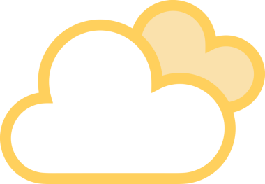 PNG biçiminde bulut simgesi şeffaf arkaplan biçiminde basit, web mobil uygulamaları için uygun minimal düz tasarım kullanıcı arayüzü hava durumu öngörüsü veri depolama ve dijital teknoloji projeleri