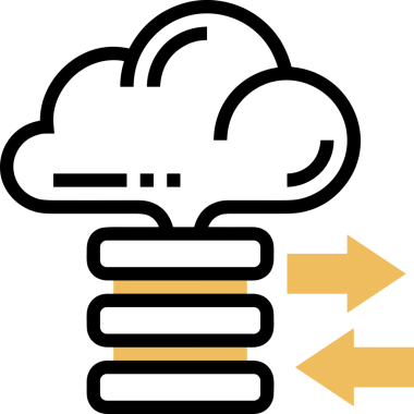PNG biçiminde bulut simgesi şeffaf arkaplan biçiminde basit, web mobil uygulamaları için uygun minimal düz tasarım kullanıcı arayüzü hava durumu öngörüsü veri depolama ve dijital teknoloji projeleri