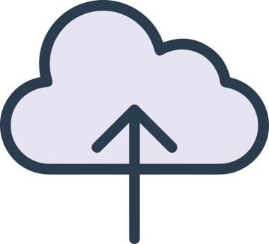 PNG biçiminde bulut simgesi şeffaf arkaplan biçiminde basit, web mobil uygulamaları için uygun minimal düz tasarım kullanıcı arayüzü hava durumu öngörüsü veri depolama ve dijital teknoloji projeleri