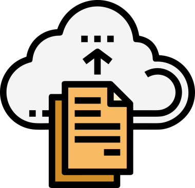 PNG biçiminde bulut simgesi şeffaf arkaplan biçiminde basit, web mobil uygulamaları için uygun minimal düz tasarım kullanıcı arayüzü hava durumu öngörüsü veri depolama ve dijital teknoloji projeleri