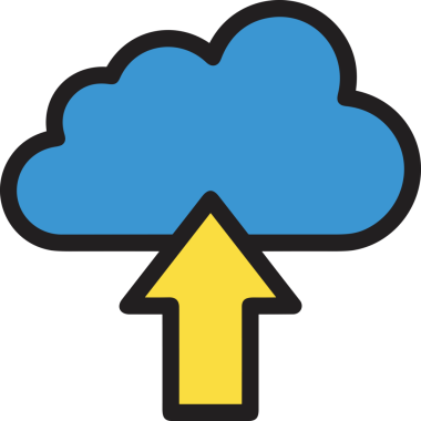 PNG biçiminde bulut simgesi şeffaf arkaplan biçiminde basit, web mobil uygulamaları için uygun minimal düz tasarım kullanıcı arayüzü hava durumu öngörüsü veri depolama ve dijital teknoloji projeleri