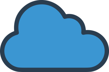 PNG biçiminde bulut simgesi şeffaf arkaplan biçiminde basit, web mobil uygulamaları için uygun minimal düz tasarım kullanıcı arayüzü hava durumu öngörüsü veri depolama ve dijital teknoloji projeleri