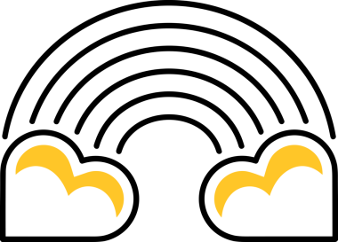 PNG biçiminde bulut simgesi şeffaf arkaplan biçiminde basit, web mobil uygulamaları için uygun minimal düz tasarım kullanıcı arayüzü hava durumu öngörüsü veri depolama ve dijital teknoloji projeleri