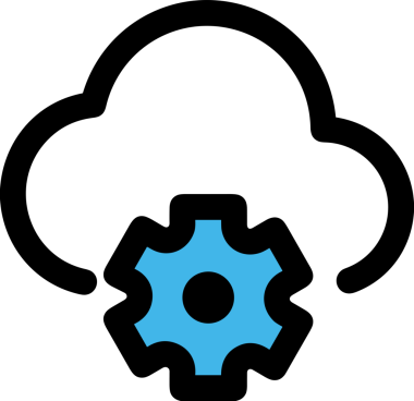 PNG biçiminde bulut simgesi şeffaf arkaplan biçiminde basit, web mobil uygulamaları için uygun minimal düz tasarım kullanıcı arayüzü hava durumu öngörüsü veri depolama ve dijital teknoloji projeleri
