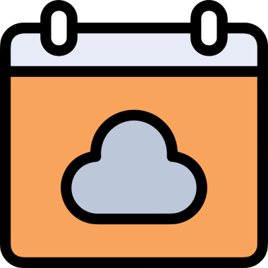 PNG biçiminde bulut simgesi şeffaf arkaplan biçiminde basit, web mobil uygulamaları için uygun minimal düz tasarım kullanıcı arayüzü hava durumu öngörüsü veri depolama ve dijital teknoloji projeleri