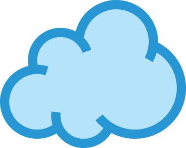 PNG biçiminde bulut simgesi şeffaf arkaplan biçiminde basit, web mobil uygulamaları için uygun minimal düz tasarım kullanıcı arayüzü hava durumu öngörüsü veri depolama ve dijital teknoloji projeleri