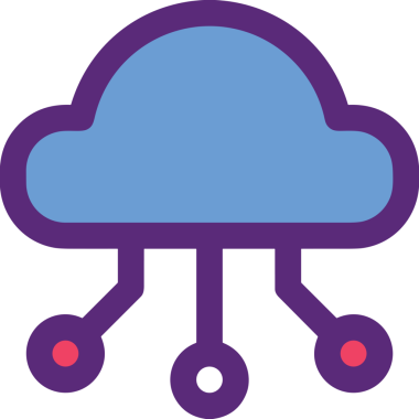 PNG biçiminde bulut simgesi şeffaf arkaplan biçiminde basit, web mobil uygulamaları için uygun minimal düz tasarım kullanıcı arayüzü hava durumu öngörüsü veri depolama ve dijital teknoloji projeleri