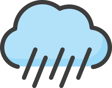 PNG biçiminde bulut simgesi şeffaf arkaplan biçiminde basit, web mobil uygulamaları için uygun minimal düz tasarım kullanıcı arayüzü hava durumu öngörüsü veri depolama ve dijital teknoloji projeleri