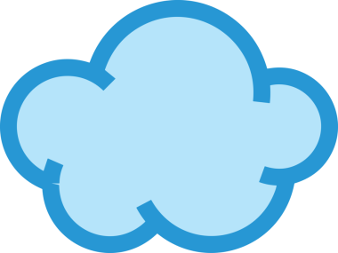 PNG biçiminde bulut simgesi şeffaf arkaplan biçiminde basit, web mobil uygulamaları için uygun minimal düz tasarım kullanıcı arayüzü hava durumu öngörüsü veri depolama ve dijital teknoloji projeleri