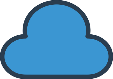 PNG biçiminde bulut simgesi şeffaf arkaplan biçiminde basit, web mobil uygulamaları için uygun minimal düz tasarım kullanıcı arayüzü hava durumu öngörüsü veri depolama ve dijital teknoloji projeleri