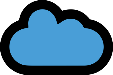PNG biçiminde bulut simgesi şeffaf arkaplan biçiminde basit, web mobil uygulamaları için uygun minimal düz tasarım kullanıcı arayüzü hava durumu öngörüsü veri depolama ve dijital teknoloji projeleri
