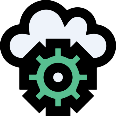 PNG biçiminde bulut simgesi şeffaf arkaplan biçiminde basit, web mobil uygulamaları için uygun minimal düz tasarım kullanıcı arayüzü hava durumu öngörüsü veri depolama ve dijital teknoloji projeleri