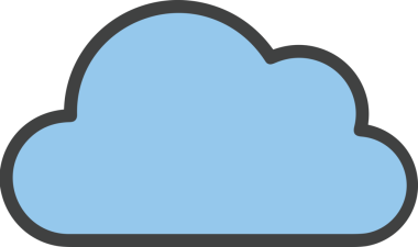 PNG biçiminde bulut simgesi şeffaf arkaplan biçiminde basit, web mobil uygulamaları için uygun minimal düz tasarım kullanıcı arayüzü hava durumu öngörüsü veri depolama ve dijital teknoloji projeleri