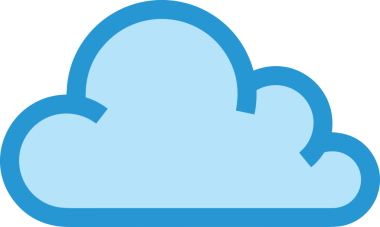 PNG biçiminde bulut simgesi şeffaf arkaplan biçiminde basit, web mobil uygulamaları için uygun minimal düz tasarım kullanıcı arayüzü hava durumu öngörüsü veri depolama ve dijital teknoloji projeleri