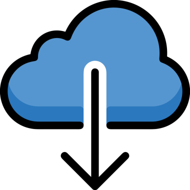 PNG biçiminde bulut simgesi şeffaf arkaplan biçiminde basit, web mobil uygulamaları için uygun minimal düz tasarım kullanıcı arayüzü hava durumu öngörüsü veri depolama ve dijital teknoloji projeleri