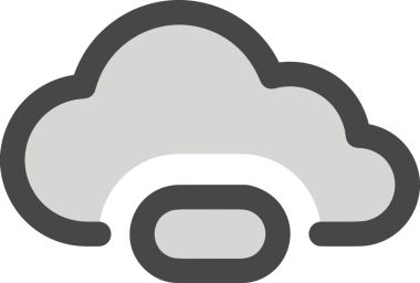 PNG biçiminde bulut simgesi şeffaf arkaplan biçiminde basit, web mobil uygulamaları için uygun minimal düz tasarım kullanıcı arayüzü hava durumu öngörüsü veri depolama ve dijital teknoloji projeleri