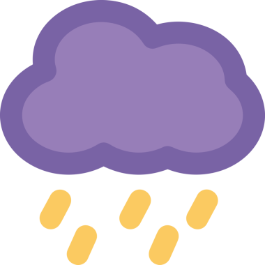 PNG biçiminde bulut simgesi şeffaf arkaplan biçiminde basit, web mobil uygulamaları için uygun minimal düz tasarım kullanıcı arayüzü hava durumu öngörüsü veri depolama ve dijital teknoloji projeleri