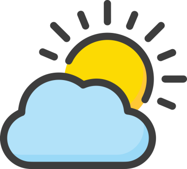 PNG biçiminde bulut simgesi şeffaf arkaplan biçiminde basit, web mobil uygulamaları için uygun minimal düz tasarım kullanıcı arayüzü hava durumu öngörüsü veri depolama ve dijital teknoloji projeleri