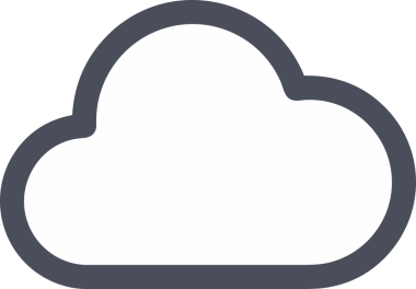 PNG biçiminde bulut simgesi şeffaf arkaplan biçiminde basit, web mobil uygulamaları için uygun minimal düz tasarım kullanıcı arayüzü hava durumu öngörüsü veri depolama ve dijital teknoloji projeleri