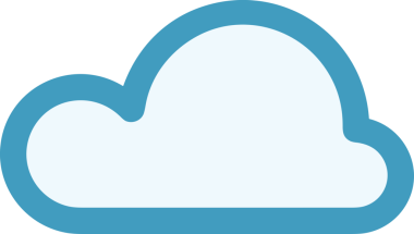 PNG biçiminde bulut simgesi şeffaf arkaplan biçiminde basit, web mobil uygulamaları için uygun minimal düz tasarım kullanıcı arayüzü hava durumu öngörüsü veri depolama ve dijital teknoloji projeleri