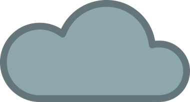 PNG biçiminde bulut simgesi şeffaf arkaplan biçiminde basit, web mobil uygulamaları için uygun minimal düz tasarım kullanıcı arayüzü hava durumu öngörüsü veri depolama ve dijital teknoloji projeleri