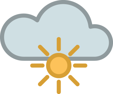 PNG biçiminde bulut simgesi şeffaf arkaplan biçiminde basit, web mobil uygulamaları için uygun minimal düz tasarım kullanıcı arayüzü hava durumu öngörüsü veri depolama ve dijital teknoloji projeleri