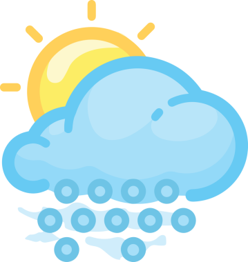 PNG biçiminde bulut simgesi şeffaf arkaplan biçiminde basit, web mobil uygulamaları için uygun minimal düz tasarım kullanıcı arayüzü hava durumu öngörüsü veri depolama ve dijital teknoloji projeleri