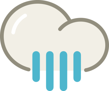 PNG biçiminde bulut simgesi şeffaf arkaplan biçiminde basit, web mobil uygulamaları için uygun minimal düz tasarım kullanıcı arayüzü hava durumu öngörüsü veri depolama ve dijital teknoloji projeleri