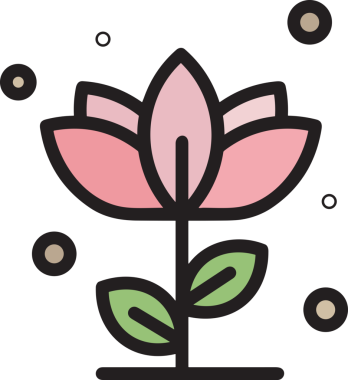 Çiçek simgesi PNG biçimi. Basit minimalist ve zarif tasarım. İlkbahar güzellik bahçesi çiçekleri, bitki örtüsü, romantik estetik süslemeler, dijital grafik, şeffaf arkaplan.