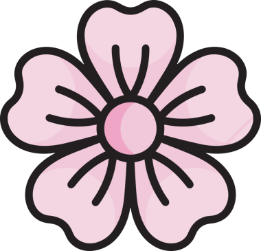 Çiçek simgesi PNG biçimi. Basit minimalist ve zarif tasarım. İlkbahar güzellik bahçesi çiçekleri, bitki örtüsü, romantik estetik süslemeler, dijital grafik, şeffaf arkaplan.